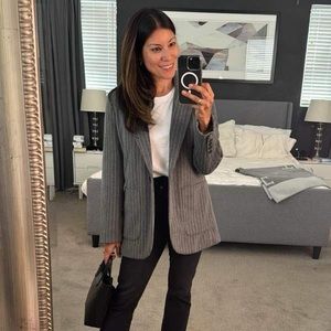 NWT UT Vertical Striped Relaxed Fit Blazer SZ L